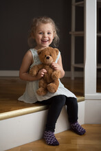 Girl And Teddy Bear