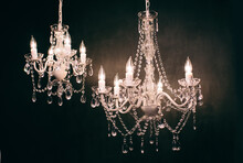 Two White Chandeliers