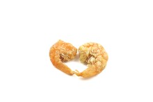Dried Shrimp On White Background