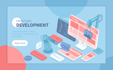 Wall Mural - frontend development, creating a site layout, template. converting data into a graphical ui ux inter