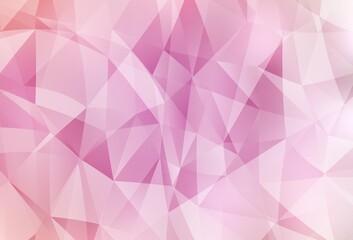 Light Pink vector polygonal background.