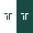 letter t logo. simple style.