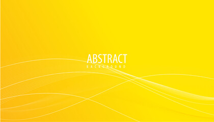Wall Mural - Abstract yellow background wave light modern vector illustration