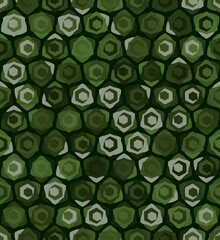 Canvas Print - honeycomb inspired abstract geometric seamless pattern of hexagons