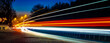 © Krzysztof Bubel - lights of cars with night. long exposure