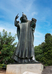 Monumental bronze statue of Bishop Gregory of Nin created in 1929 by Ivan Mestrovic