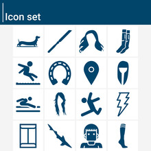 Simple Set Of Abundant Related Filled Icons.