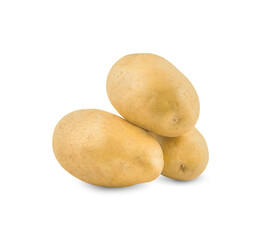 Wall Mural - potato isolated on a white background