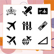 © Nana - Simple set of 9 icons related to even