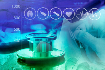 Medical innovation and healthcare service concept