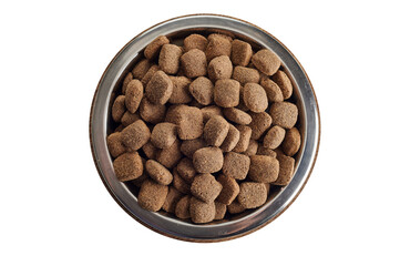 Wall Mural - Bowl full of dried biscuits or pellets for animals