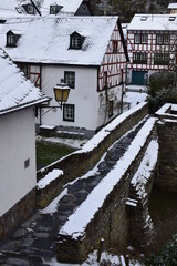 Poster - Monreal in der Eifel im Winter