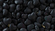 © RocknRoller Studios - Heart background. Valentine Wallpaper with Black love hearts. 3D Render