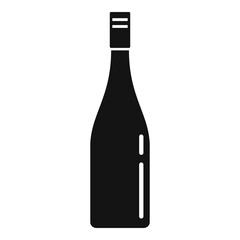 Poster - Old wine bottle icon. Simple illustration of old wine bottle vector icon for web design isolated on white background