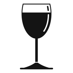 Sticker - Tasting wine glass icon. Simple illustration of Tasting wine glass vector icon for web design isolated on white background