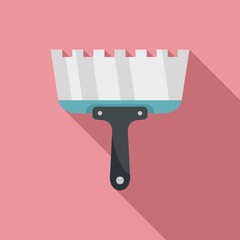 Wall Mural - Putty knife icon. Flat illustration of putty knife vector icon for web design