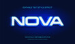 © bill81 - futuristic blue light text style effect. editable font vector file