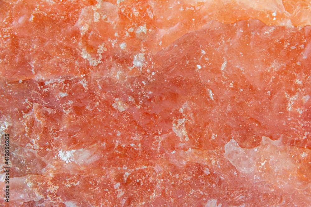 Red pink color himalayan salt texture - obrazy, fototapety, plakaty 