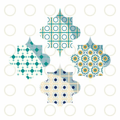 Poster - Ramadan frames set vector design