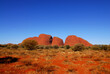 Red rock mountains in the Northern Territory of Australia.