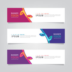 Wall Mural - vector abstract web banner design template. collection of web banner template. abstract geometric we