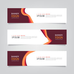 Wall Mural - vector abstract web banner design template. collection of web banner template. abstract geometric we