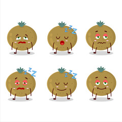 Sticker - Cartoon character of ceylon gooseberry with sleepy expression