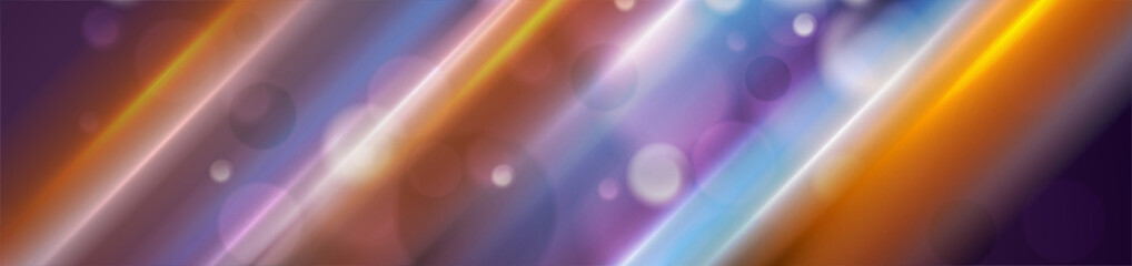 Abstract colorful shiny bokeh banner vector graphic design