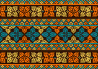 Wall Mural - african seamless pattern, picture art and abstract background.