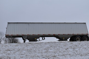 Canvas Print - Semi Truck Trailer