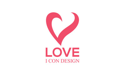 Wall Mural - vector love logo design icon.