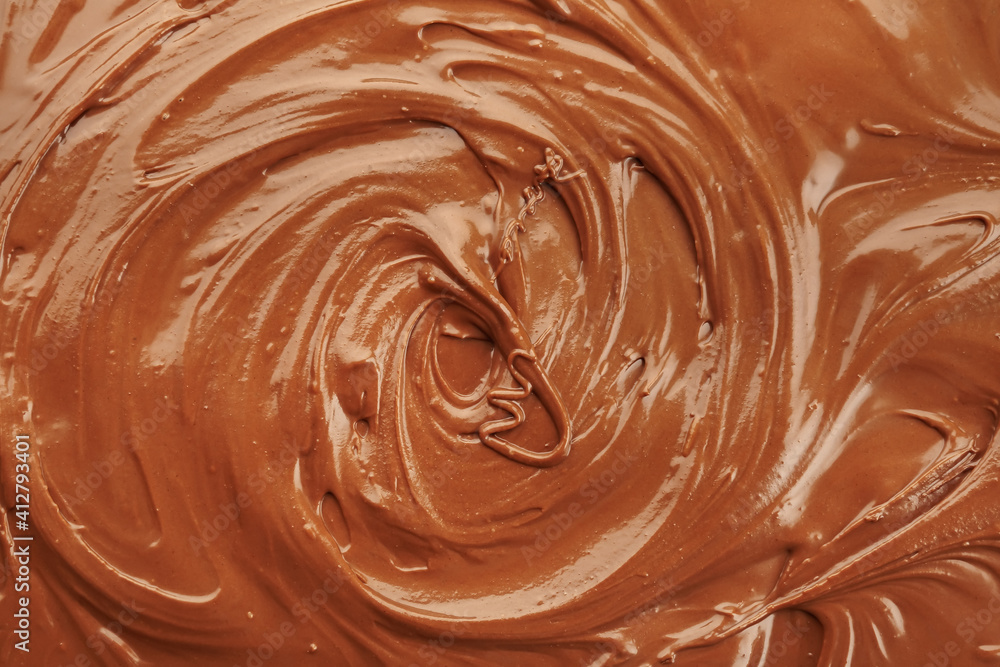 Sweet melted chocolate as background