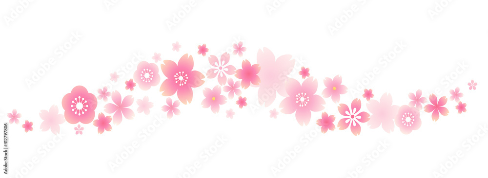 Naklejka 桜のライン 罫線 ベクターイラスト Kwiecien Sakura Linia Fototapety Foteks Naklejka 桜のライン 罫線 ベクターイラスト Kwiecien Sakura Linia Fototapety Foteks
