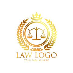 Poster - attorney and law logo. modern design