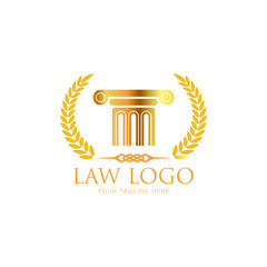 Wall Mural - attorney and law logo. modern design