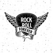 © tunejadez - Rock and Roll forever plectrum, ribbon and wings