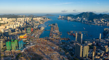Aerial View Of Development Of Kai Tak Airport,  Kowloon City, Hong Kong