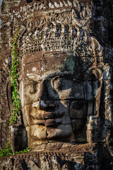 Fototapete - Face of Bayon temple, Angkor, Cambodia