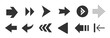© Ophelia - Arrows set icons. Arrow icon. Arrow vector collection. Arrow. Cursor. Modern simple arrows.