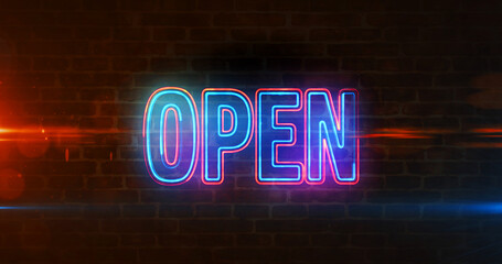 Open source code abstract concept 3d illustration