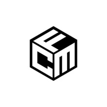 CMF Letter Logo Design With White Background In Illustrator, Cube Logo, Vector Logo, Modern Alphabet Font Overlap Style. Calligraphy Designs For Logo, Poster, Invitation, Etc.
