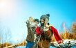 © Erika - Romantic couple in love feeling happiness . Winter day. Sensual. Love couple. Winter.