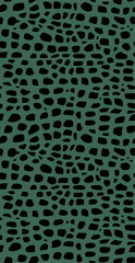 Canvas Print - Reptile skin seamless pattern. Animal print background.