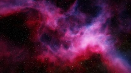colorful space background with stars, nebula gas cloud in deep outer space, science fiction illustra