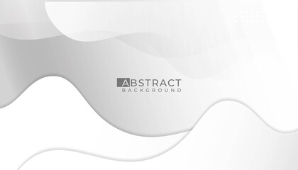 Wall Mural - Abstract wavy background with  grey white, realistic, shadow, smooth. vector illustration