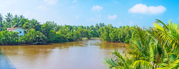 Canvas Print - Gin Oya River in Sri Lanka