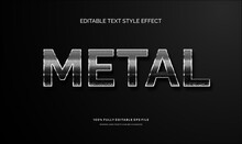 Metal Texture Text Modern Editable Text Style Effect