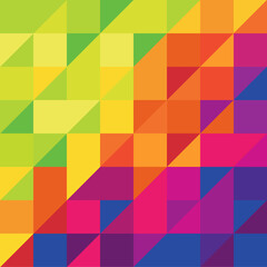Aufkleber - Multi-colored Abstract Geometric Background.