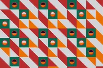 Sticker - geometry background for wallpaper, website and cover. bauhaus style