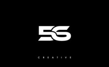 56 Letter Initial Logo Design Template Vector Illustration